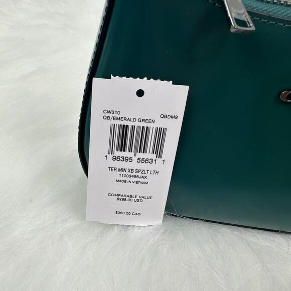 Coach Teri Mini Crossbody/Shoulder Bag In Leather/Emerald Green CW310 NWT - Picture 5 of 10